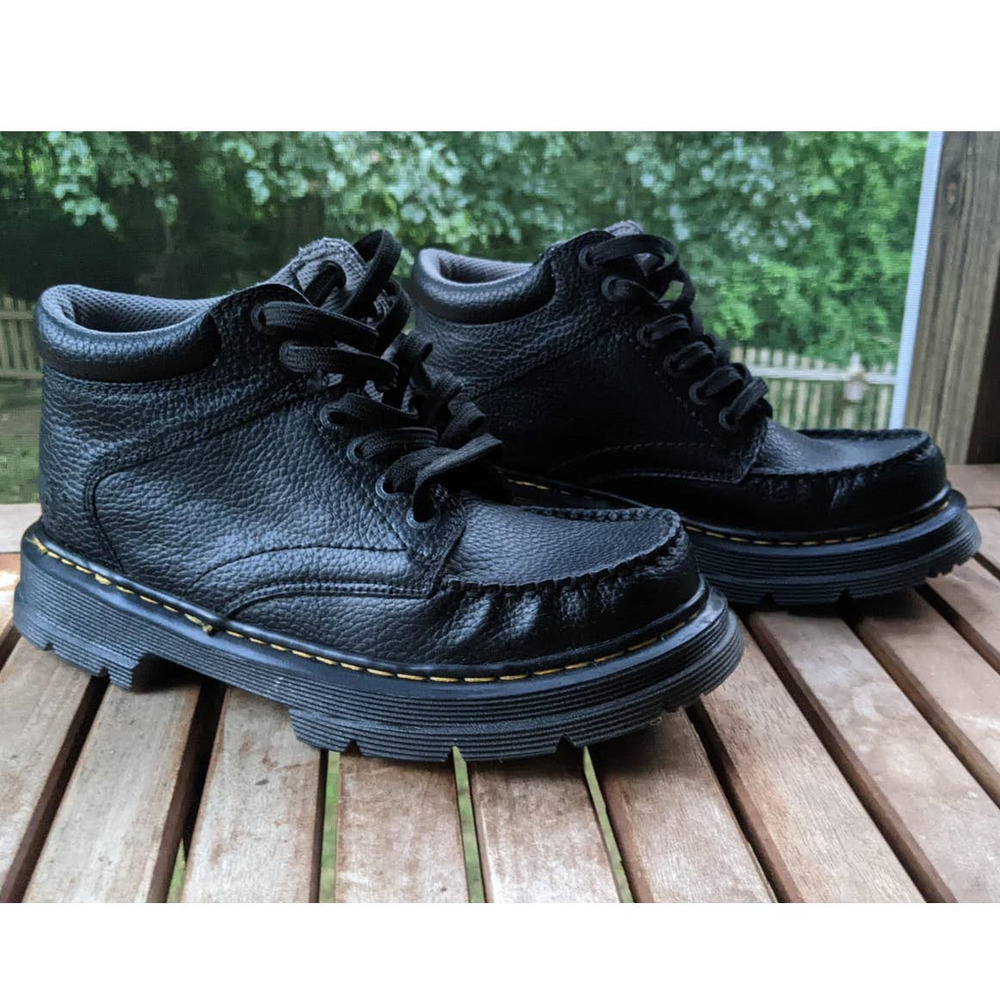 Dr Martens Garvey Black Leather Casual Lace Up Ankle Chukka Boots Men's US 9M